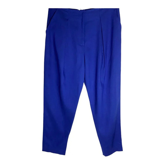 NWT Trina Turk Ishana Blue Tailored Pants-sz 6 - Picture 8 of 13